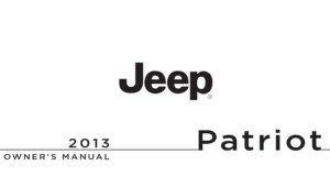 2013 jeep patriot owner manual