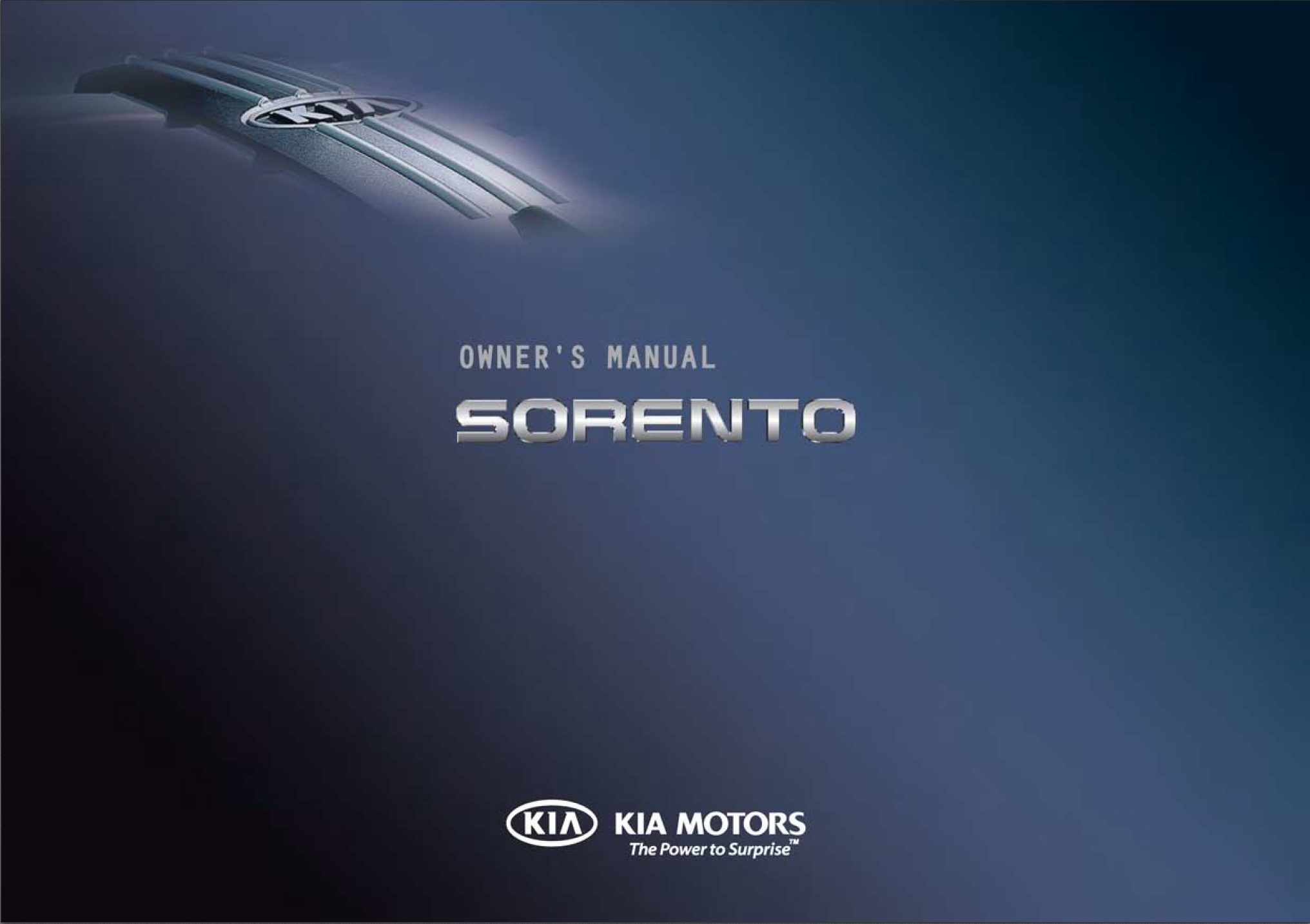 2013 kia sorento owner's manual