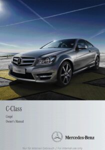 2013 mercedes benz c class coupe owner's manual