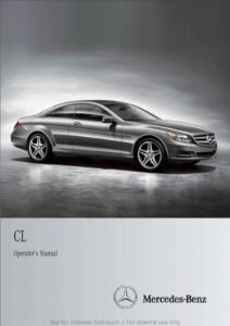 2013 mercedes benz cl class owner's manual