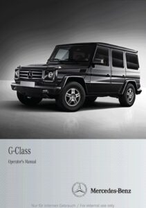 2013 mercedes benz g class owner's manual