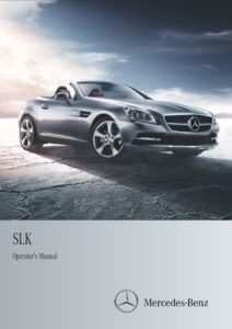 2013 mercedes benz slk class owner's manual