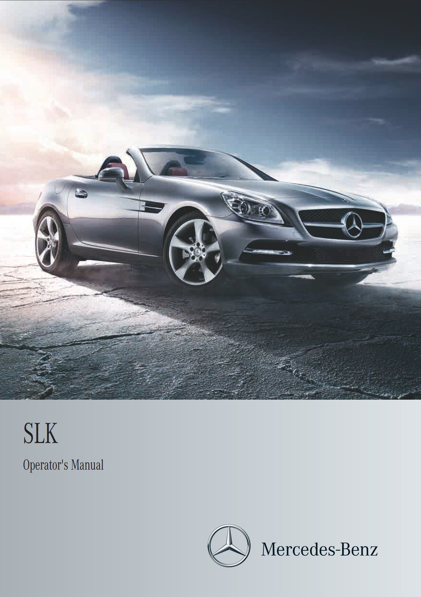 2013 mercedes benz slk class owner's manual