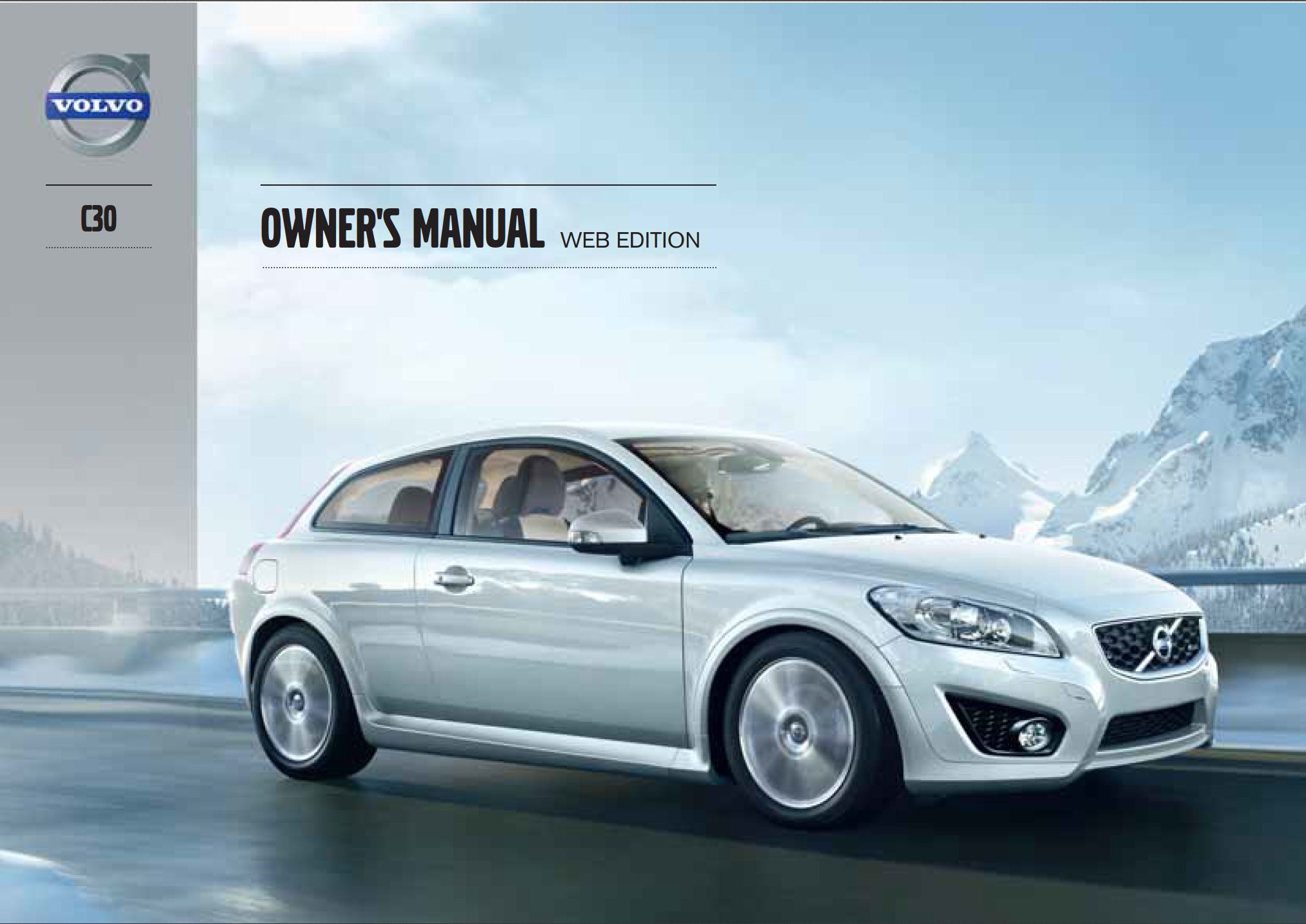 2013 volvo c30 owner's manual