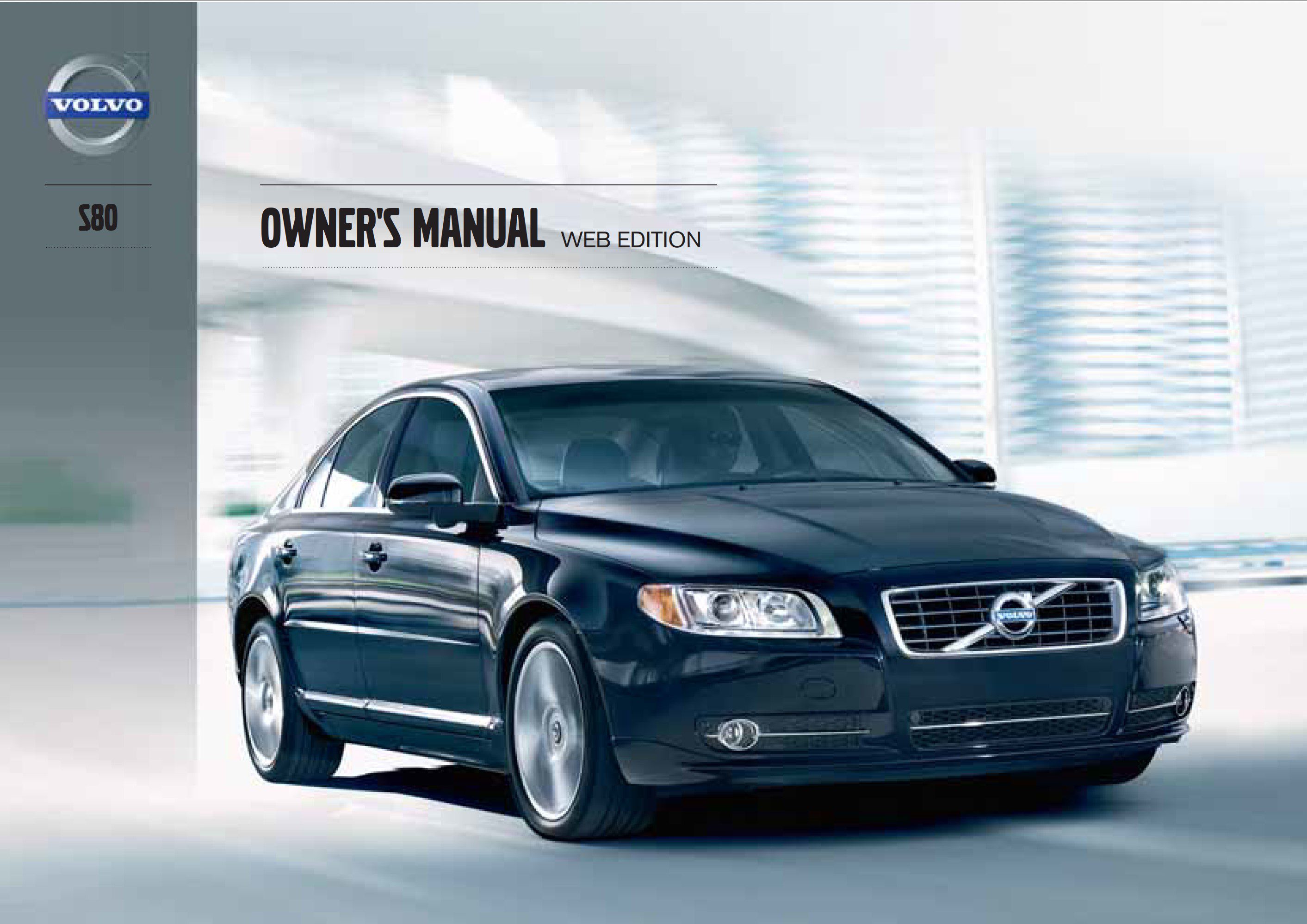 2013 volvo s80 owner's manual