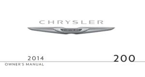 2014 chrysler 200 owner's manual