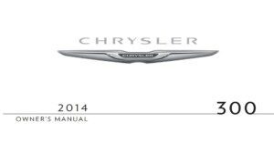 2014 chrysler 300 owner's manual