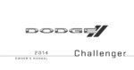 2014 dodge challenger owner's manual