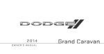 2014 dodge grand caravan owner's manual