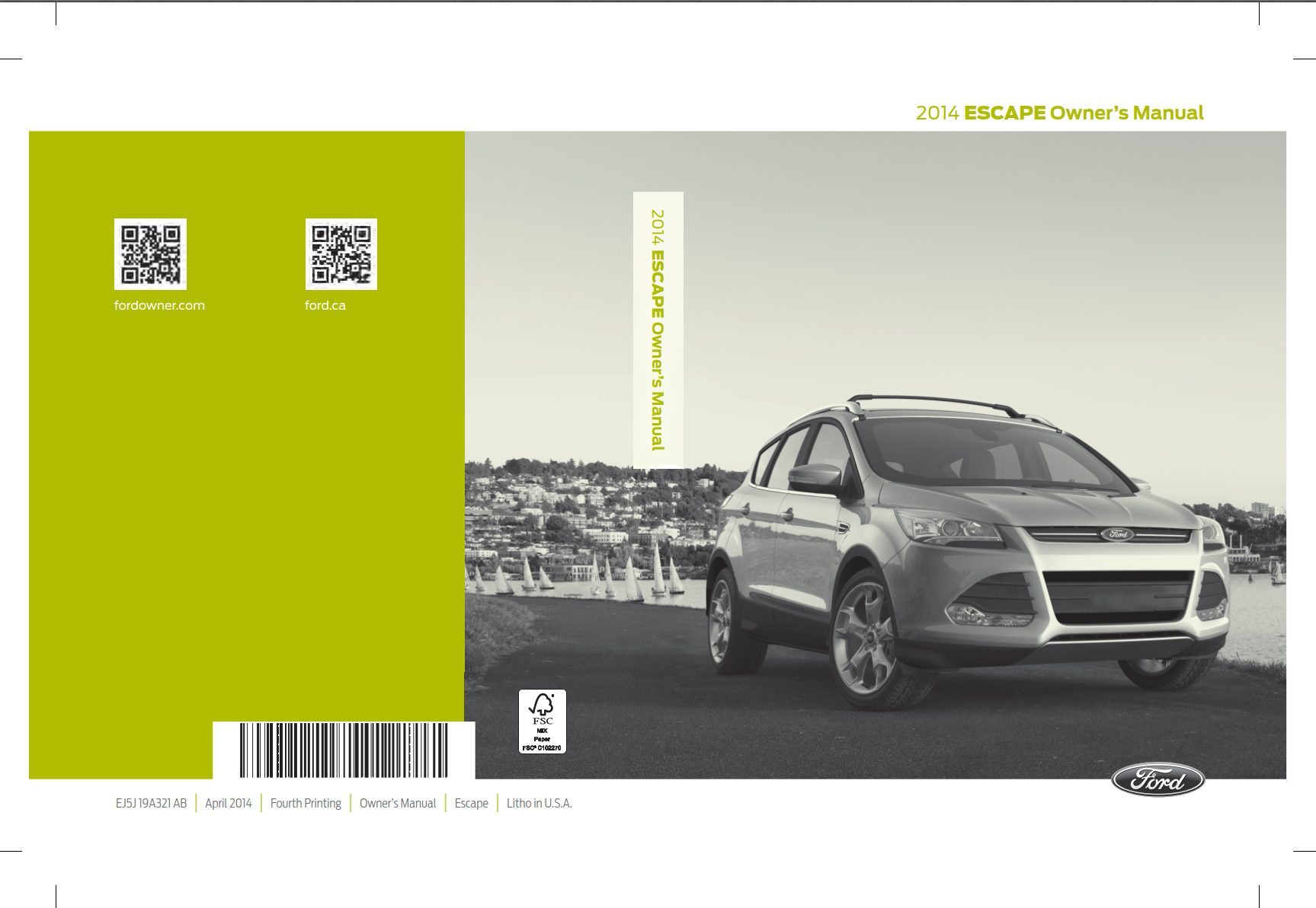 2014 ford escape owner's manual