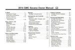 2014 gmc savana owner manual