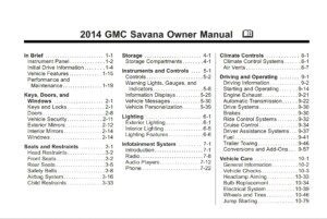 2014 gmc savana owner manual