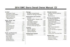 2014 gmc sierra denali owner manual