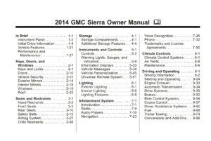 2014 gmc sierra owner manual