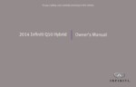 2014 infiniti q50 hybrid owner's manual