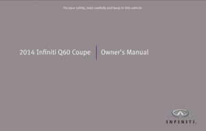 2014 infiniti q60 coupe owner's manual