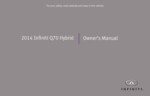 2014 infiniti q70 hybrid owner's manual