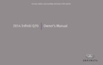 2014 infiniti q70 owner's manual