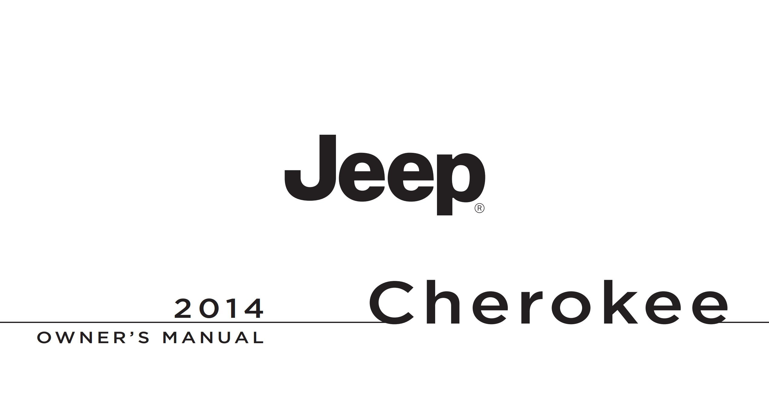 2014 jeep cherokee owner's manual