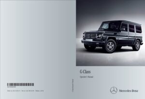 2014 mercedes benz g class owner's manual