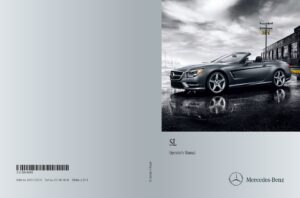 2014 mercedes benz sl class owner's manual