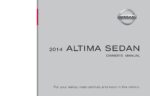 2014 nissan altima sedan owner's manual