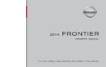 2014 nissan frontier owner's manual