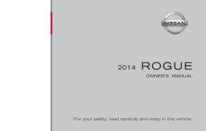 2014 nissan rogue owner's manual