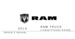 2014 ram 1500 2500 3500 owner's manual