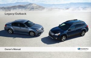 2014 subaru legacy owner's manual