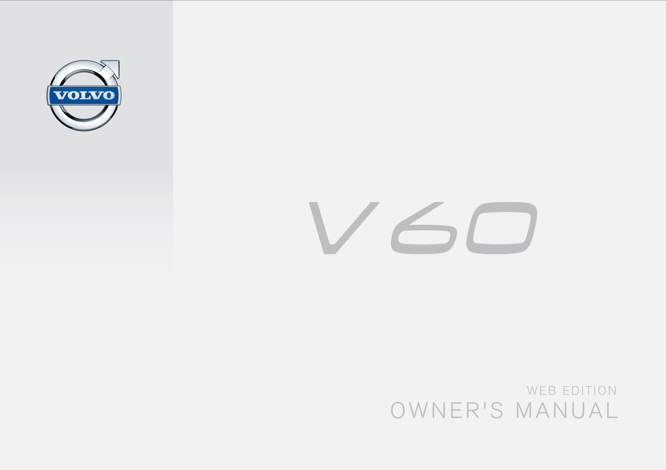 2014 volvo v60 owner's manual