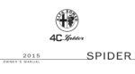 2015 alfa romeo 4c spider owner manual