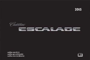 2015 cadillac escalade owner's manual