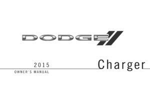 2015 dodge charger owner manual