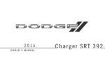 2015 dodge charger srt 392 owner manual