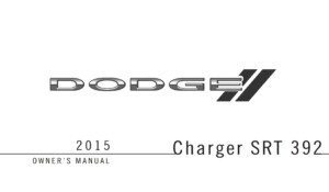 2015 dodge charger srt 392 owner manual