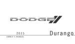 2015 dodge durango owner manual