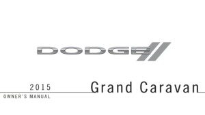 2015 dodge grand caravan owner manual