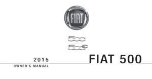 2015 fiat 500c owner's manual