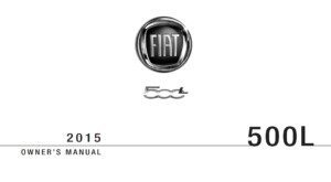 2015 fiat 500l owner manual