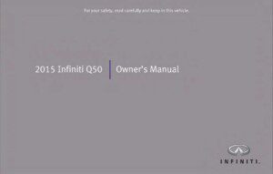 2015 infiniti q50 owner's manual