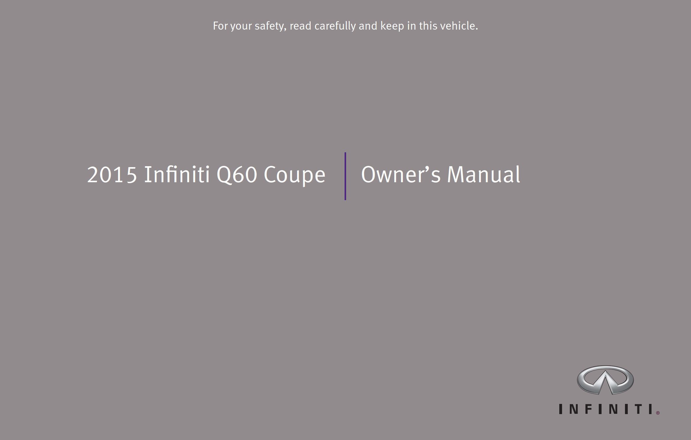 2015 infiniti q60 coupe owner's manual