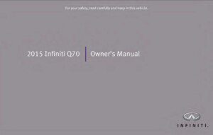 2015 infiniti q70 owner's manual