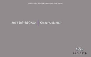 2015 infiniti qx80 owner's manual