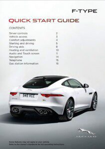 2015 jaguar f type owner's manual