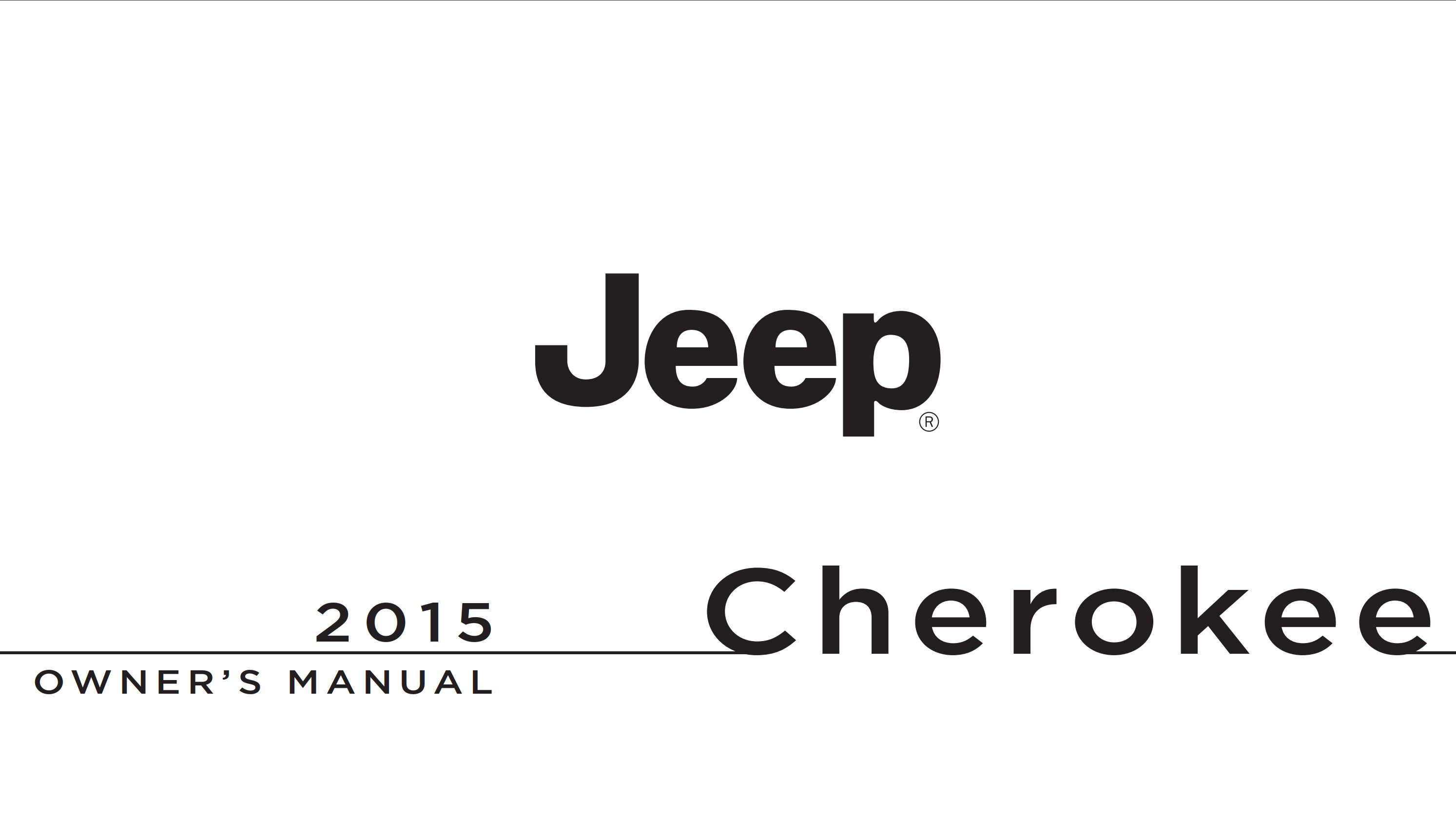 2015 jeep cherokee owner manual