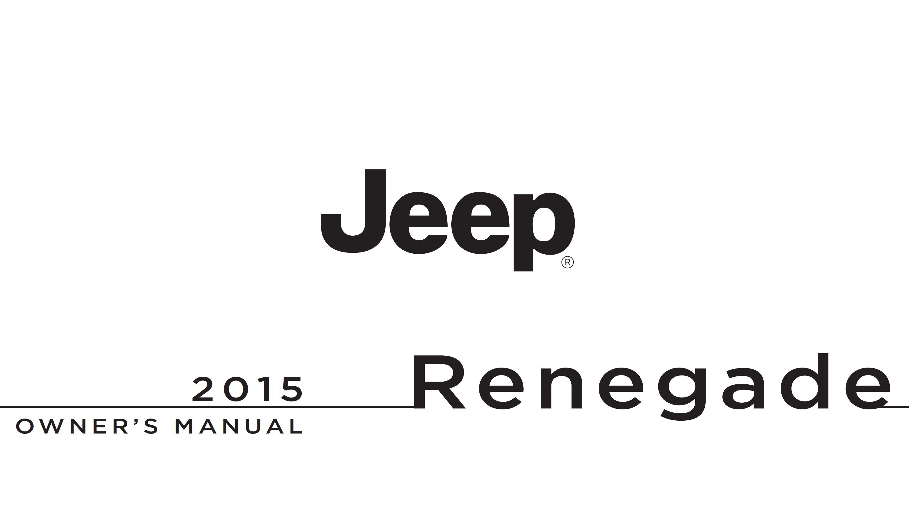 2015 jeep renegade owner manual