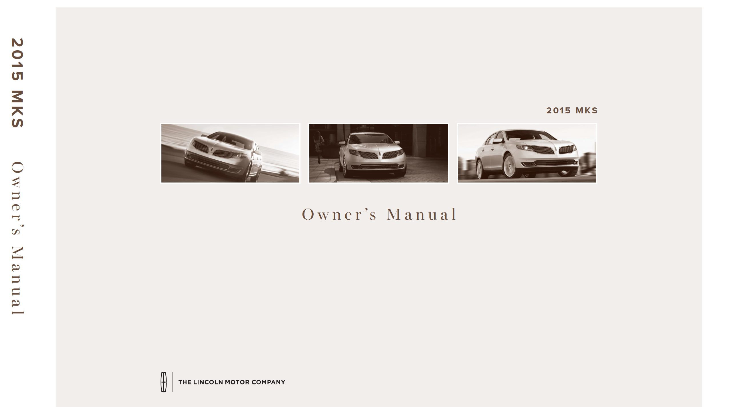 2015 lincoln mks owner's manual