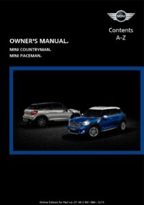 2015 mini countryman owner's manual