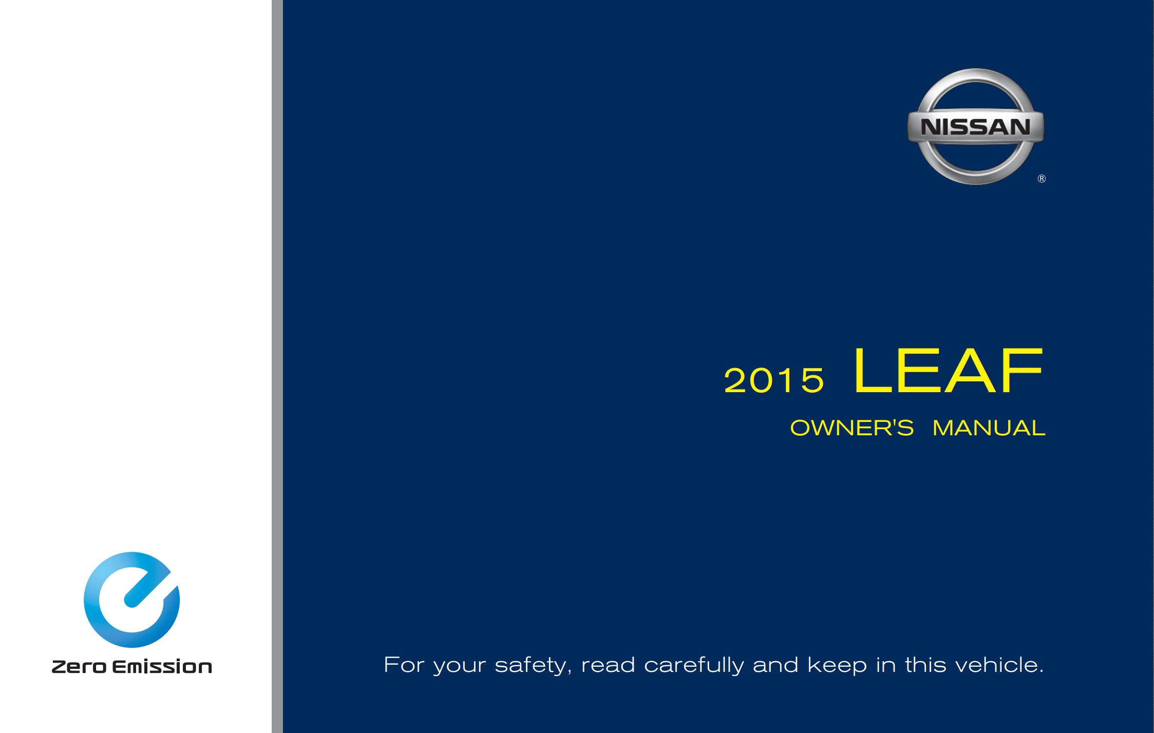 2015 nissan leaf owner's manual